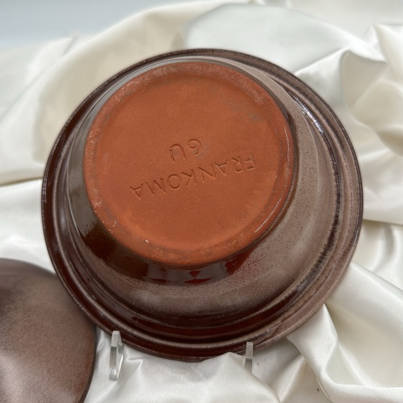 Frankoma Covered Dish, Plainsman Brown. #6U - Picture 5 of 6